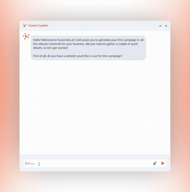 Talk to Fusion Agent: 60 second setup