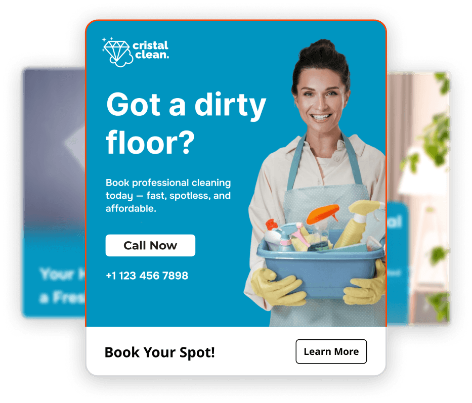 Take ads live instantly.